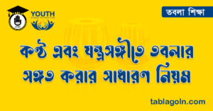 কণ্ঠ এবং যন্ত্রসঙ্গীতে তবলার সঙ্গত করার